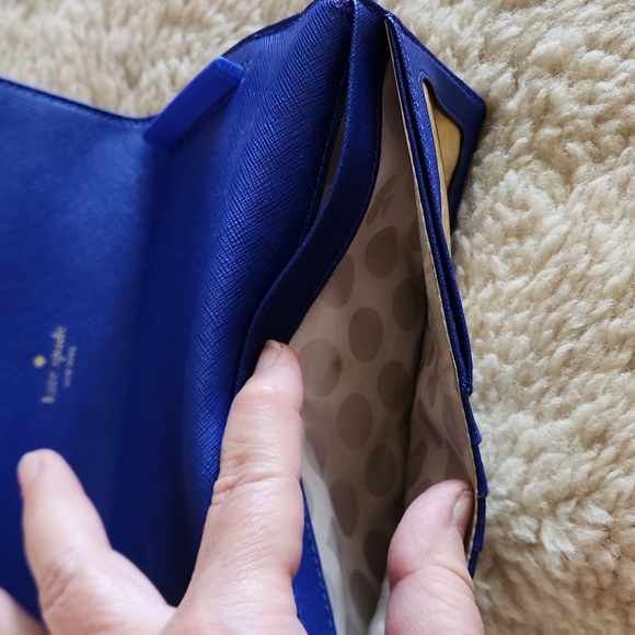 Kate Spade Purple Blue Long Tri-Fold Phone Wallet 💜💙 - Picture 11 of 14